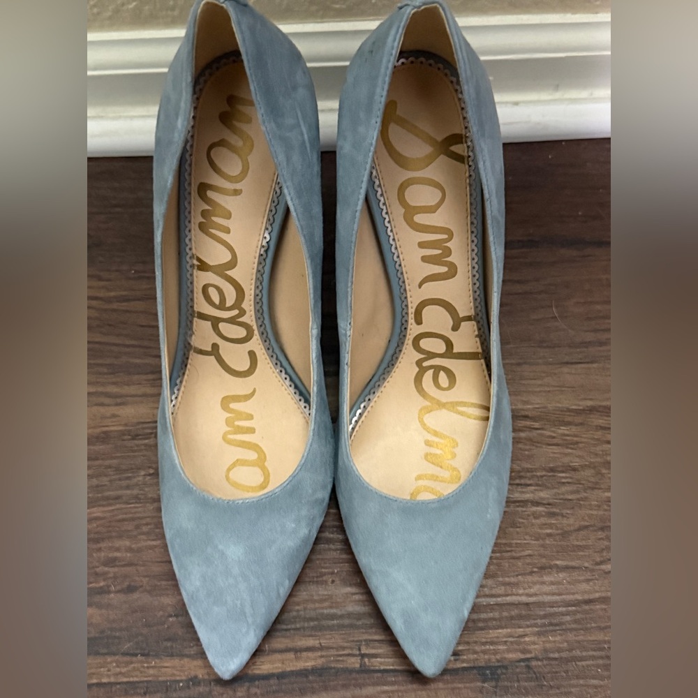 Sam Edelman Women's blue Suede Heels